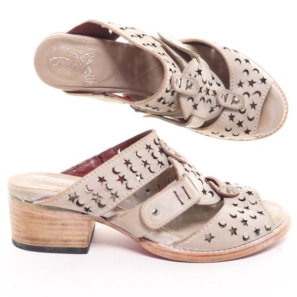 Freebird by Steven MOON STAR Mule Open Toe Sandal Women 10 - Picture 1 of 16